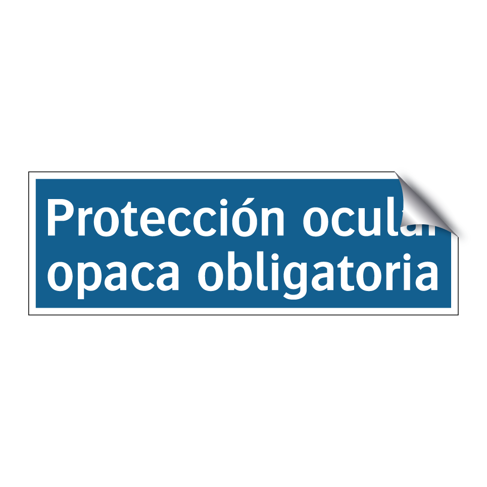 Protección ocular opaca obligatoria