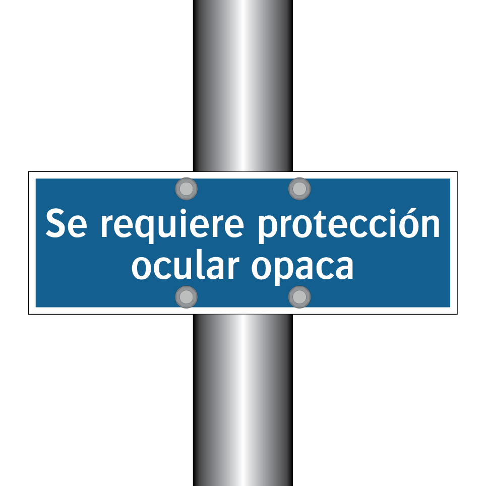 Se requiere protección ocular opaca