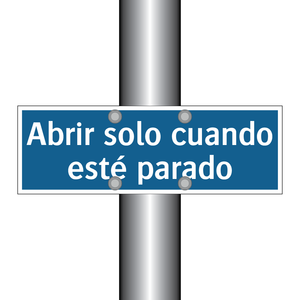 Abrir solo cuando esté parado