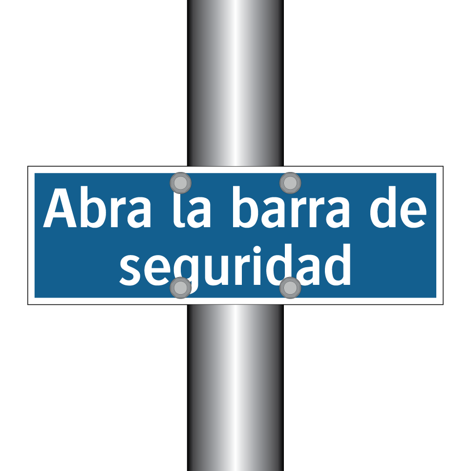 Abra la barra de seguridad