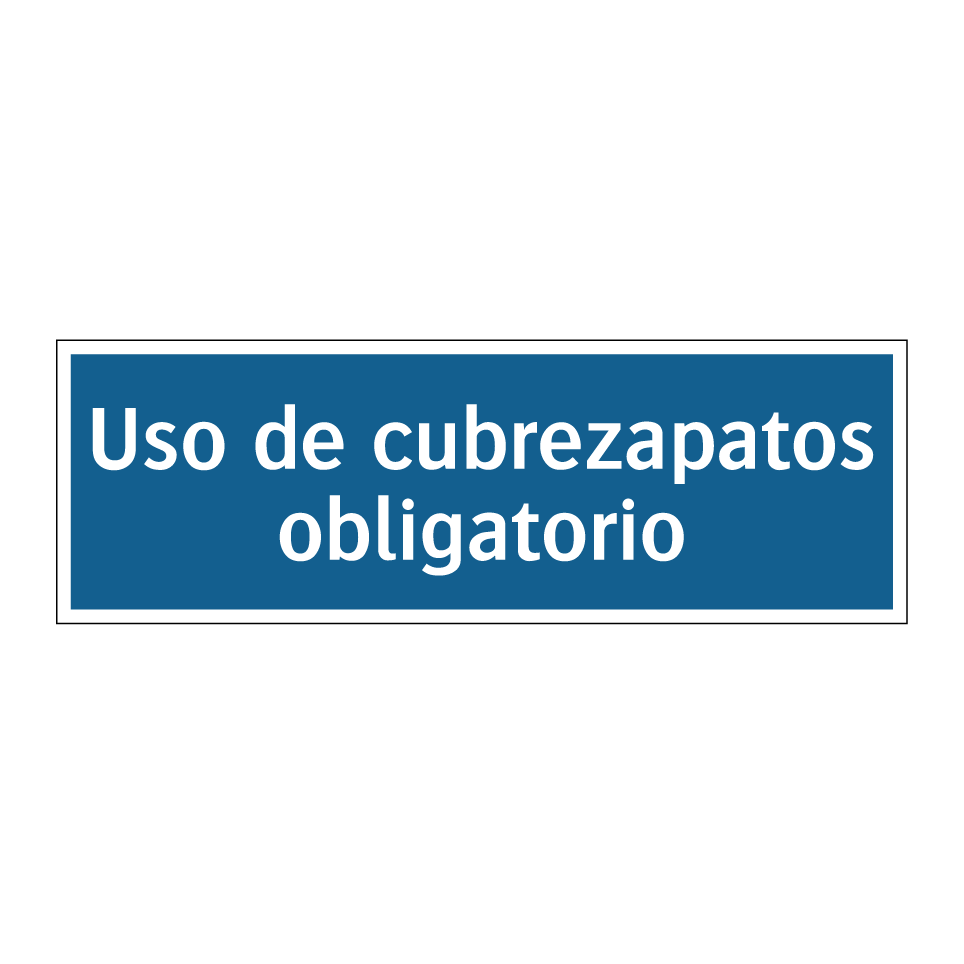 Uso de cubrezapatos obligatorio