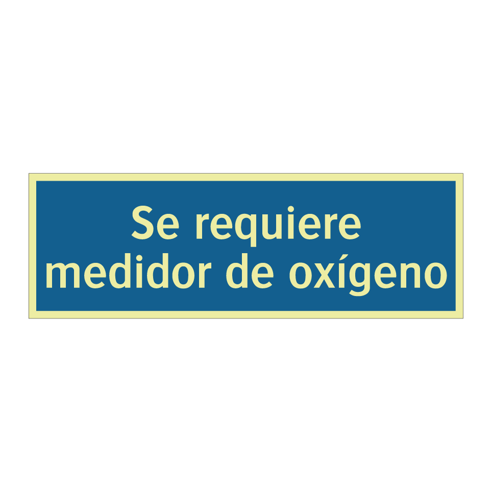 Se requiere medidor de oxígeno