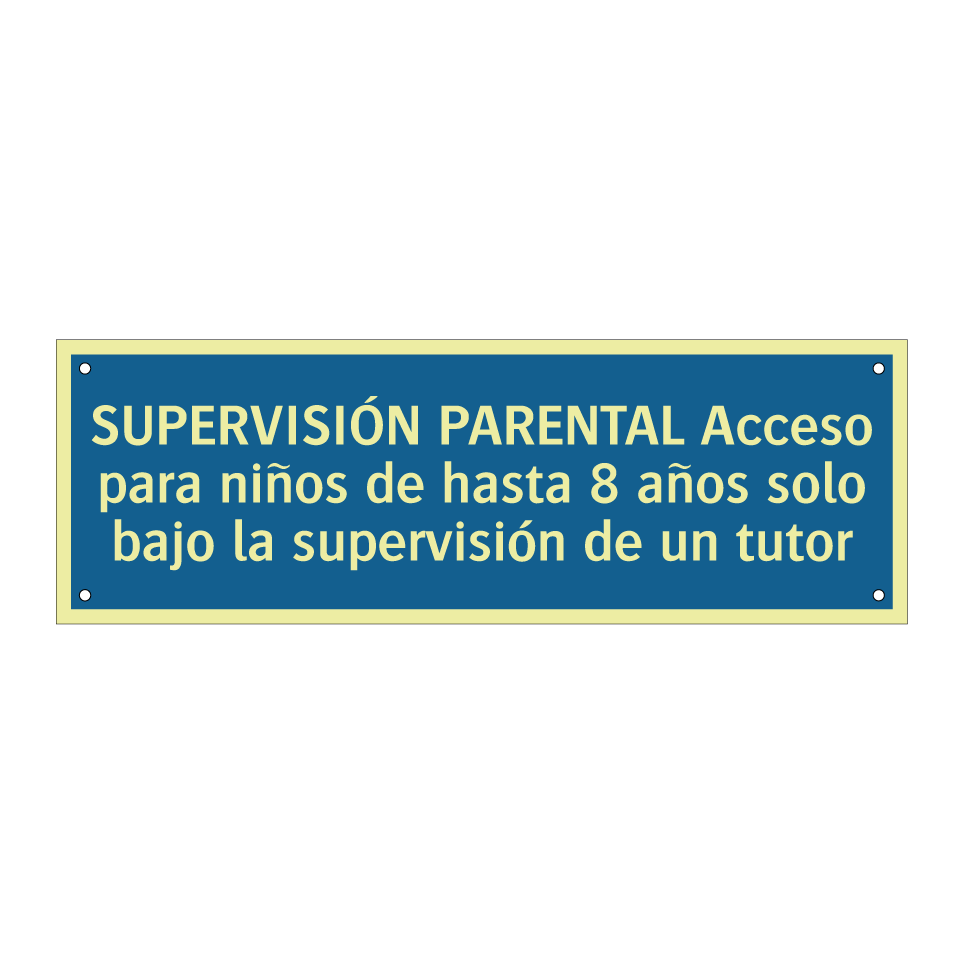 SUPERVISIÓN PARENTAL Acceso para niños de hasta 8 años solo bajo la supervisión de un tutor