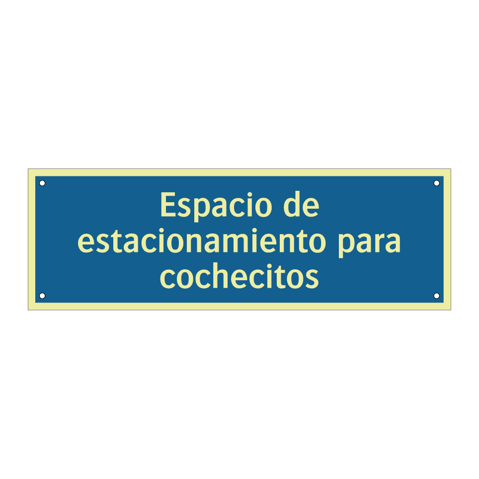 Espacio de estacionamiento para cochecitos
