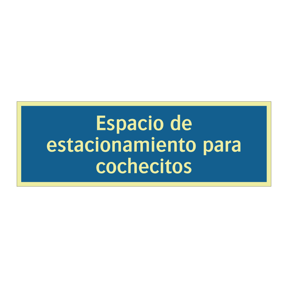 Espacio de estacionamiento para cochecitos