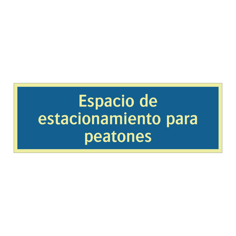 Espacio de estacionamiento para peatones