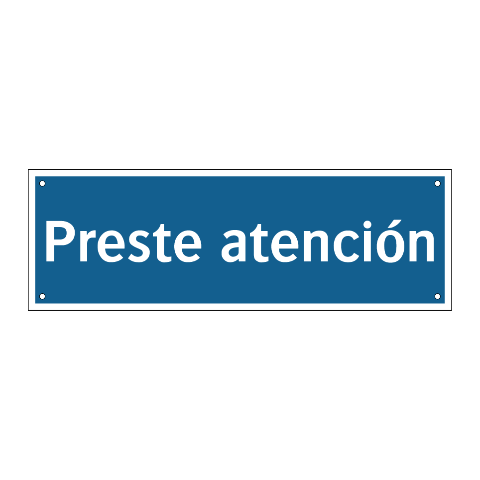 Preste atención