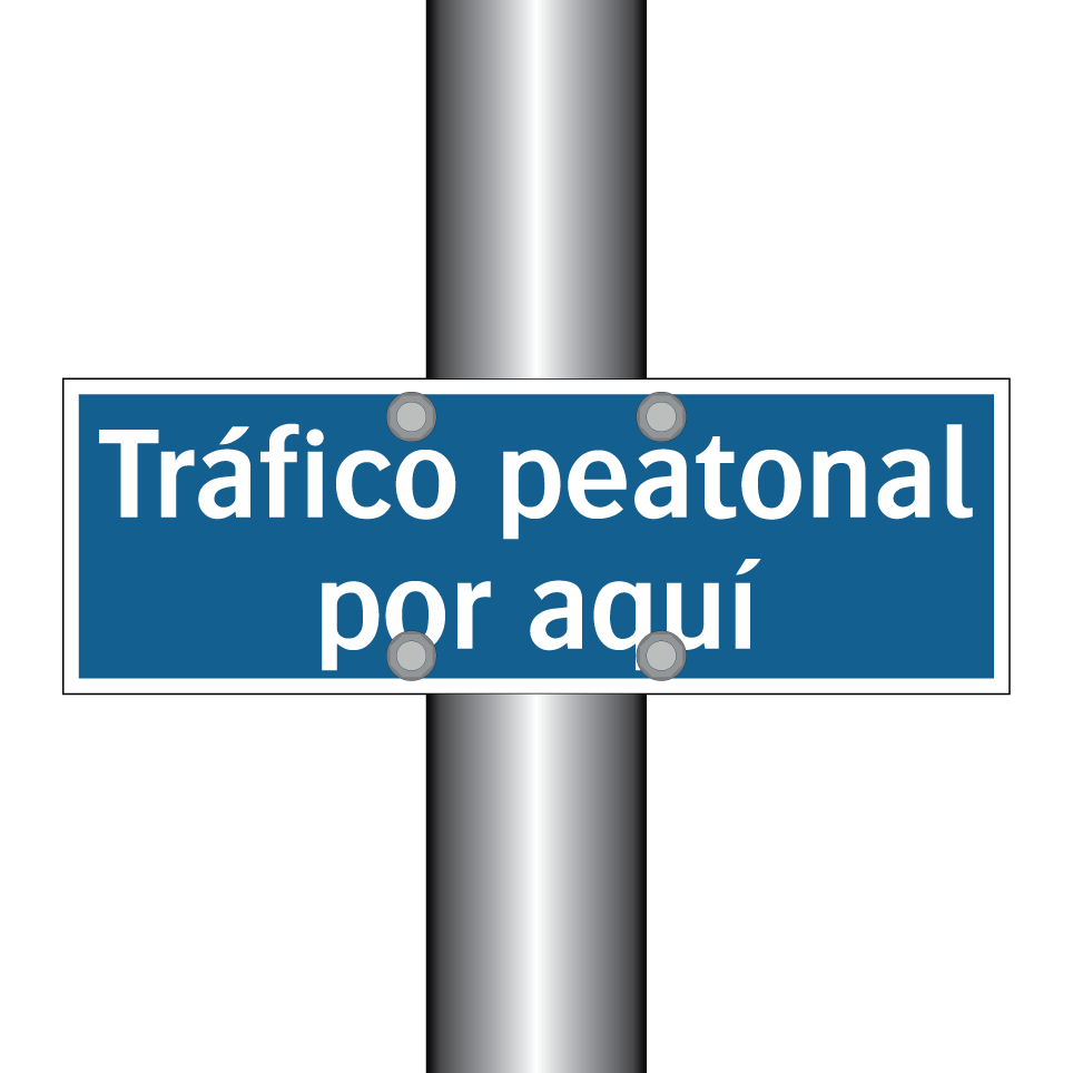 Tráfico peatonal por aquí