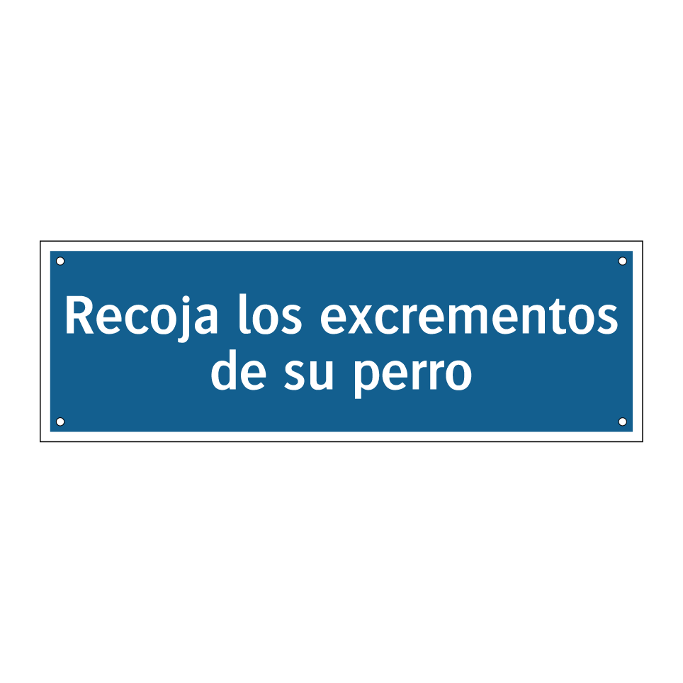 Recoja los excrementos de su perro