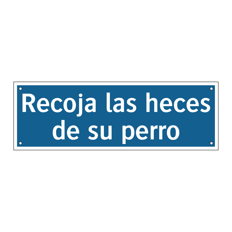Recoja las heces de su perro