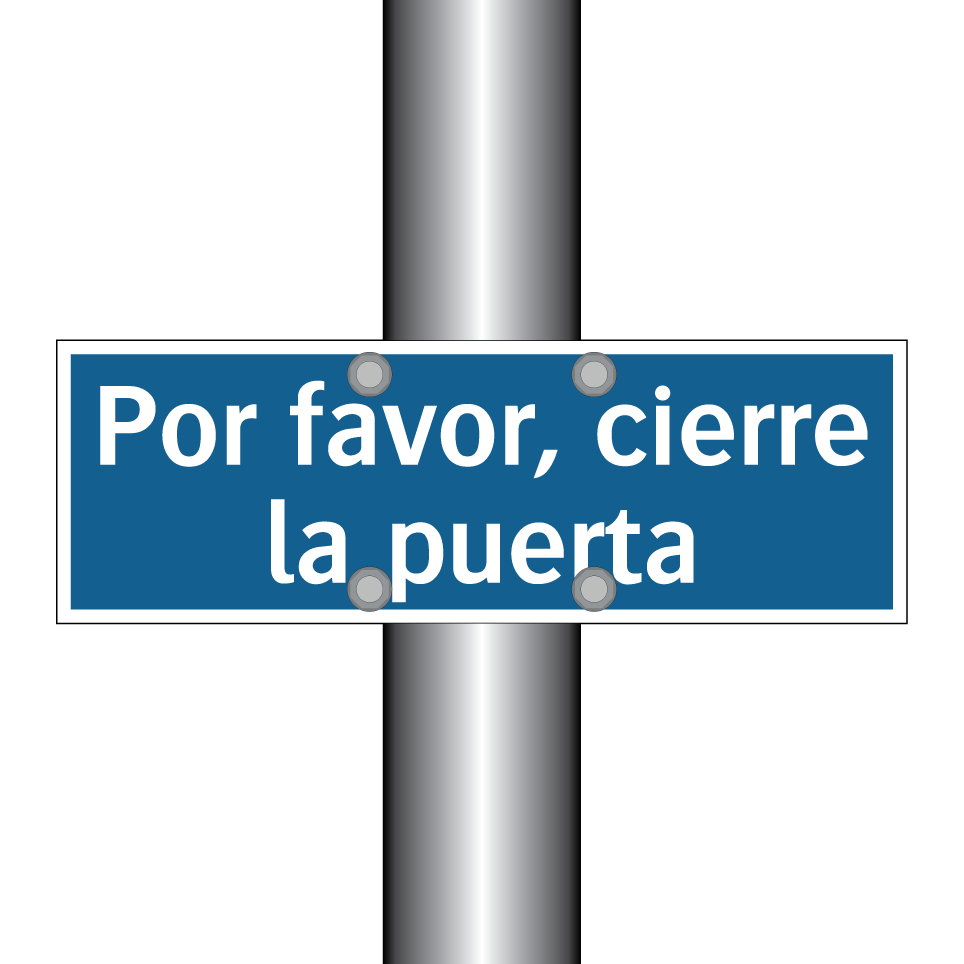 Por favor, cierre la puerta