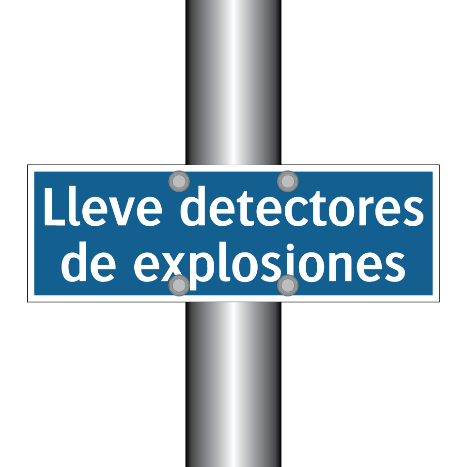 Lleve detectores de explosiones