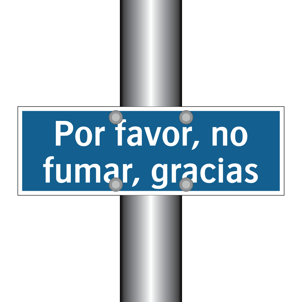 Por favor, no fumar, gracias