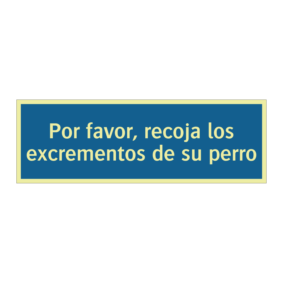 Por favor, recoja los excrementos de su perro
