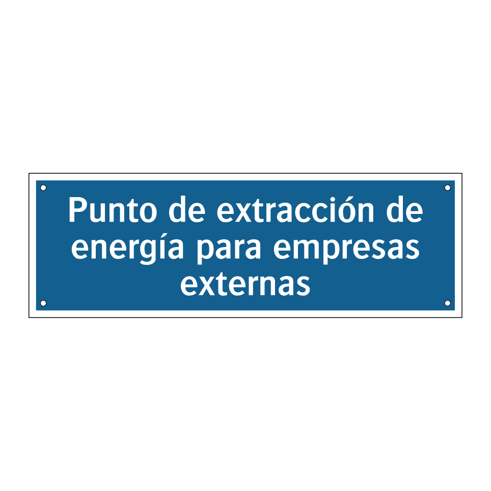 Punto de extracción de energía para empresas externas