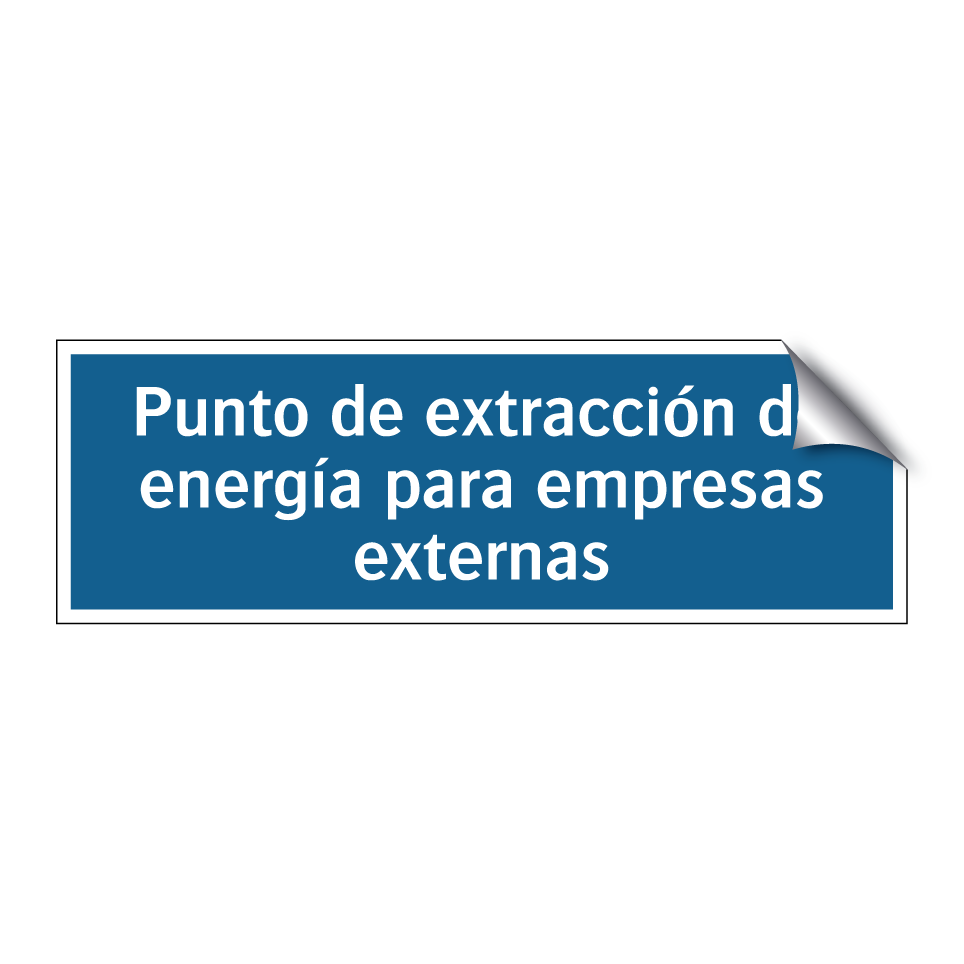 Punto de extracción de energía para empresas externas