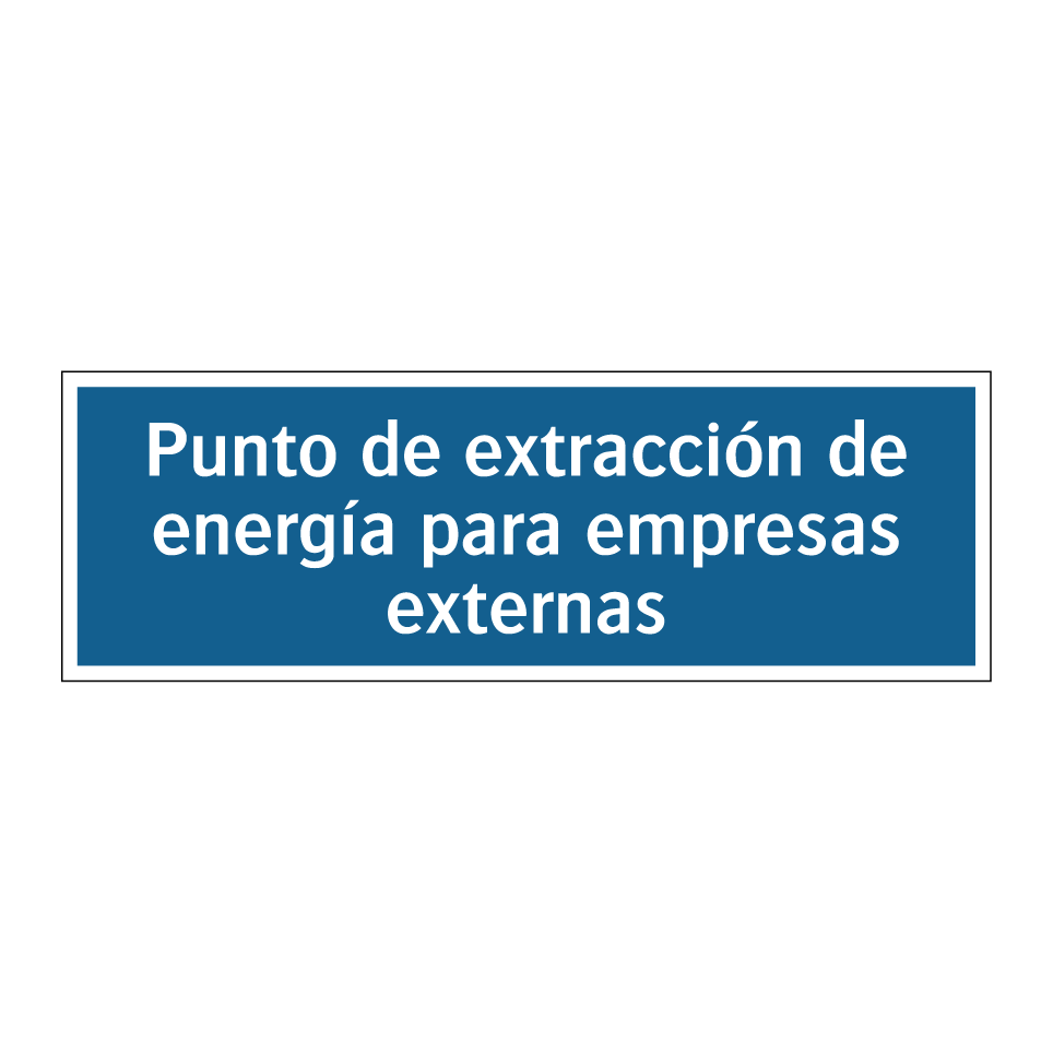 Punto de extracción de energía para empresas externas