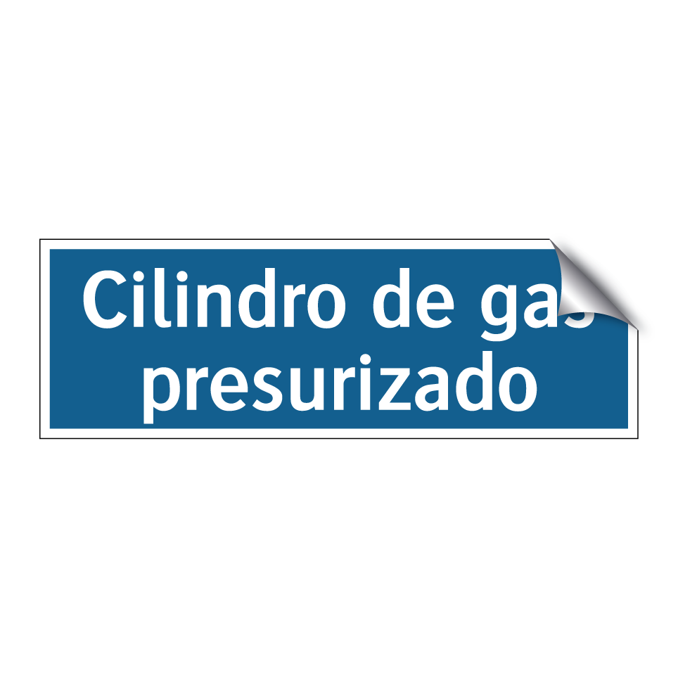 Cilindro de gas presurizado