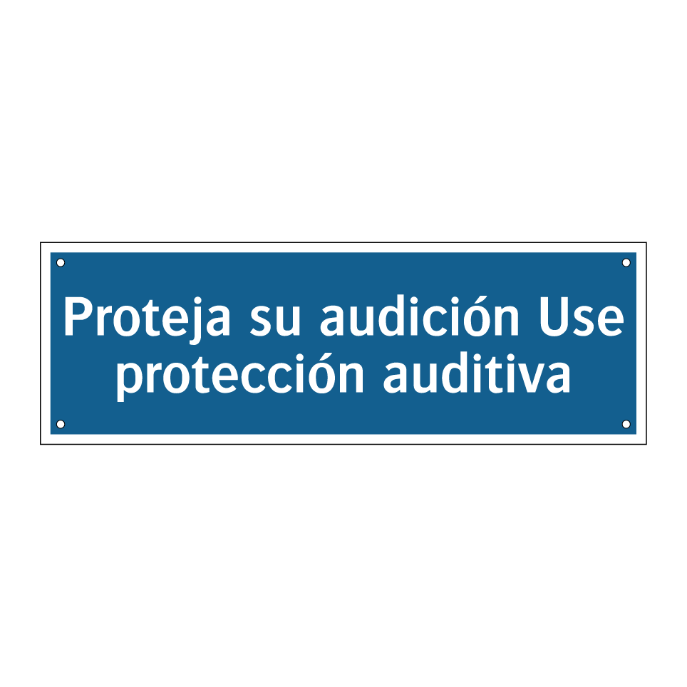 Proteja su audición Use protección auditiva