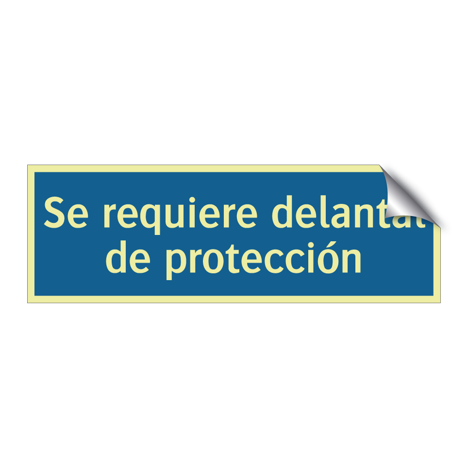 Se requiere delantal de protección