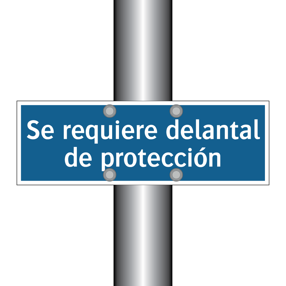 Se requiere delantal de protección
