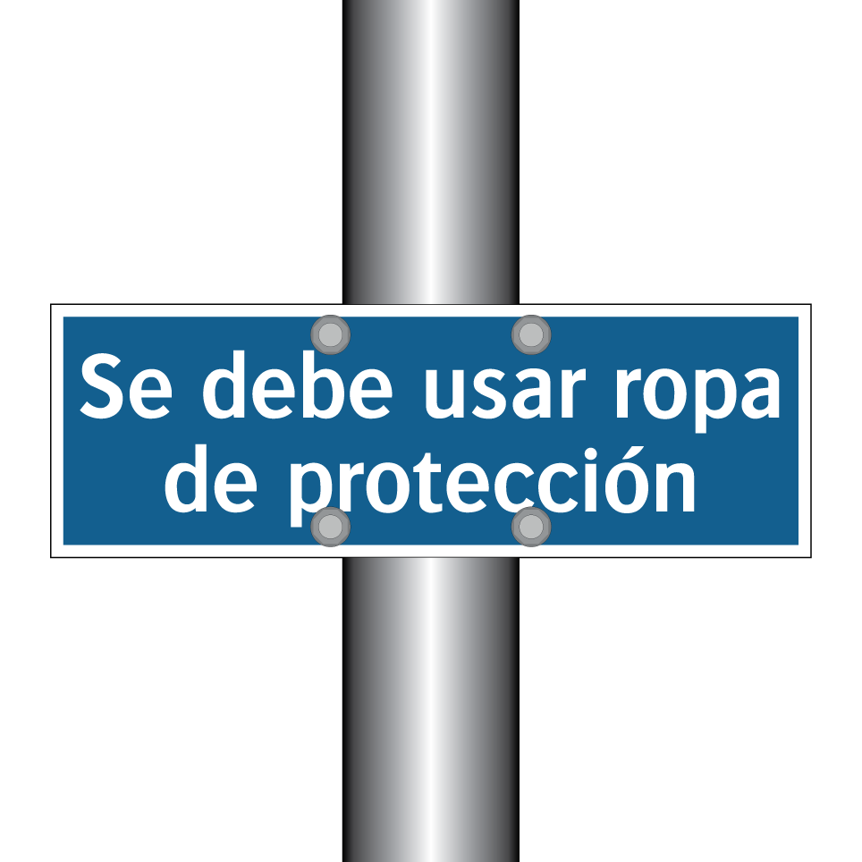 Se debe usar ropa de protección