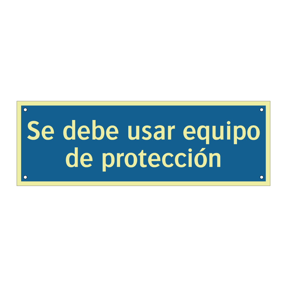 Se debe usar equipo de protección