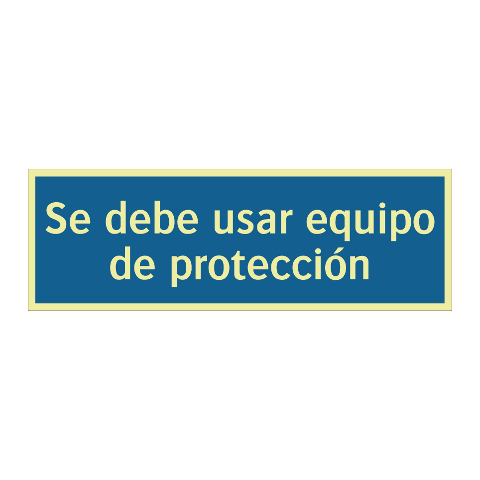 Se debe usar equipo de protección