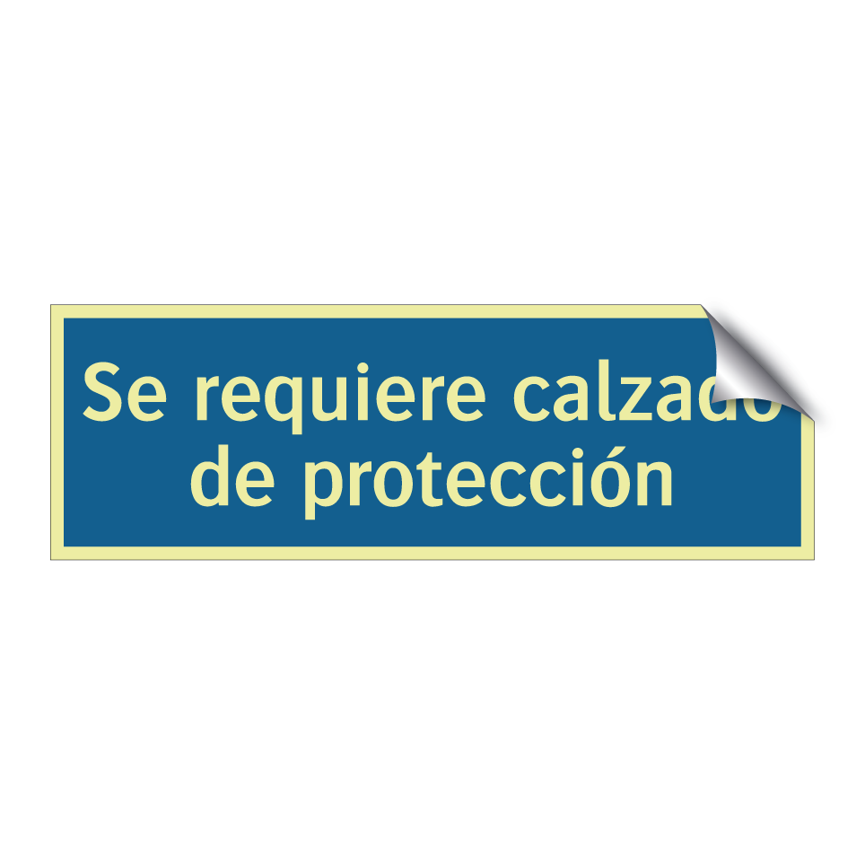 Se requiere calzado de protección