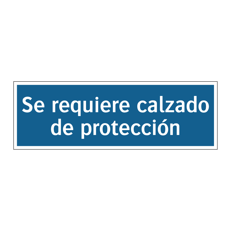 Se requiere calzado de protección