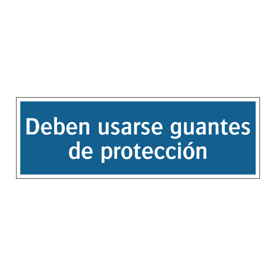 Deben usarse guantes de protección