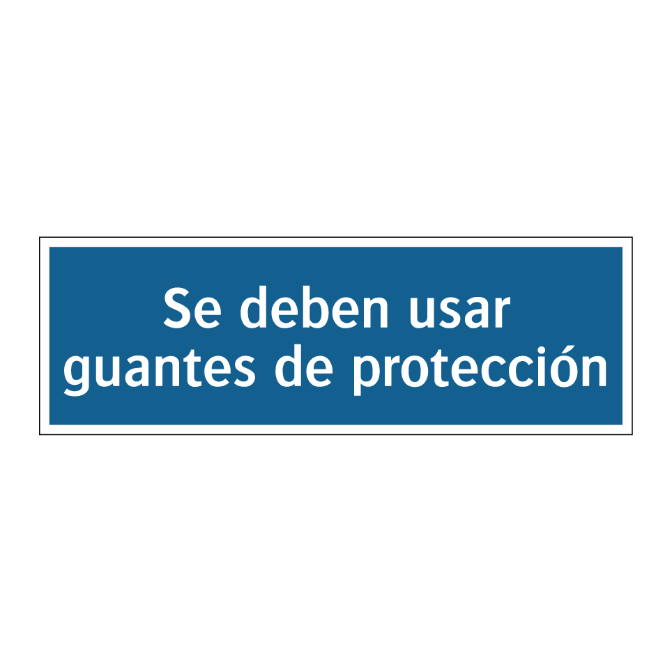Se deben usar guantes de protección