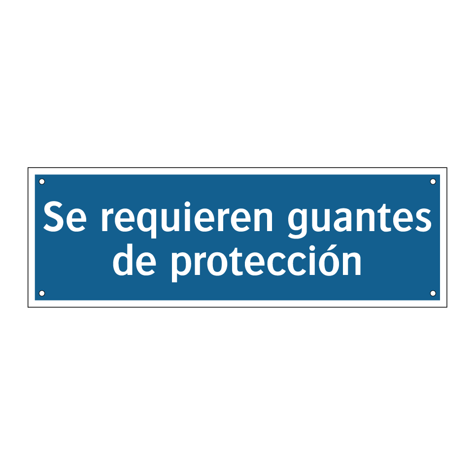 Se requieren guantes de protección