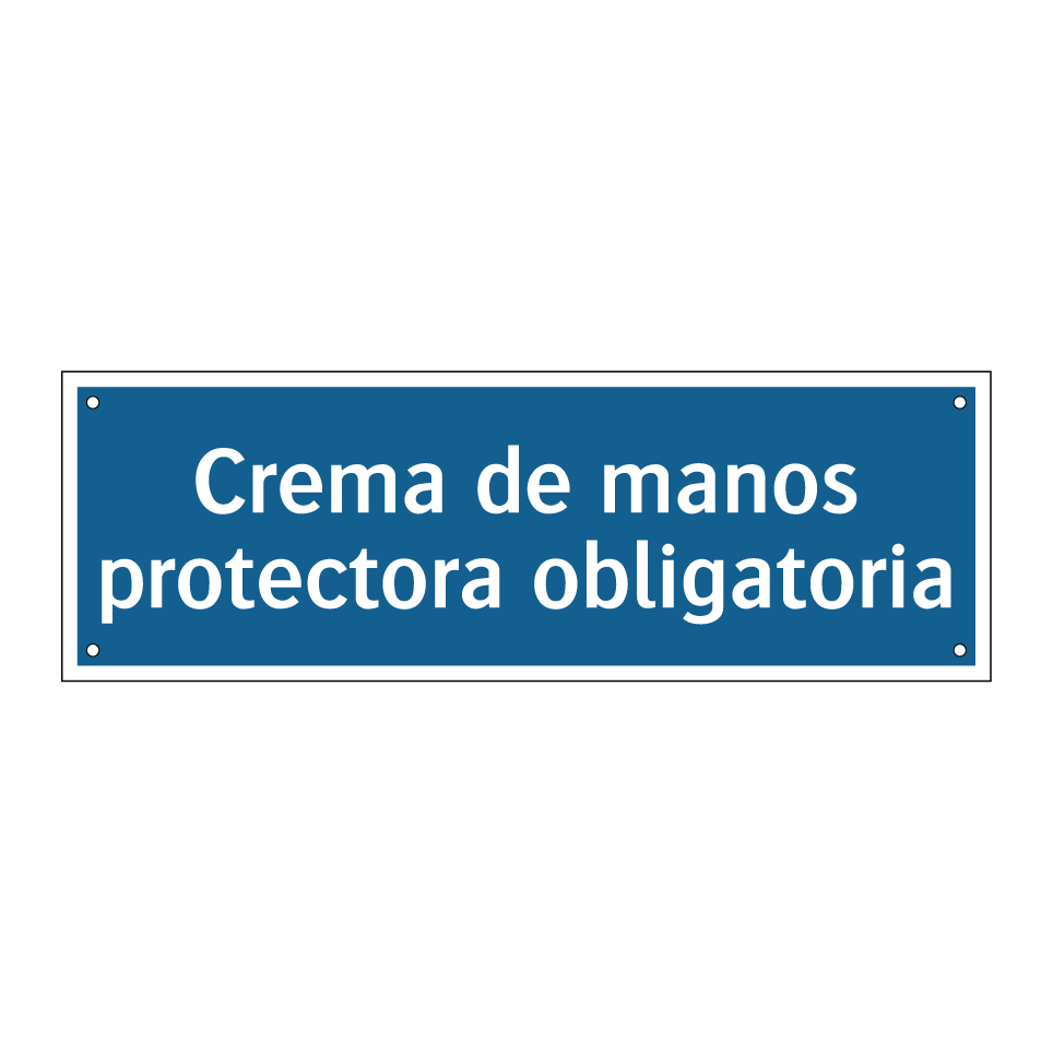 Crema de manos protectora obligatoria