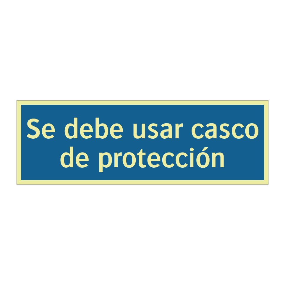 Se debe usar casco de protección