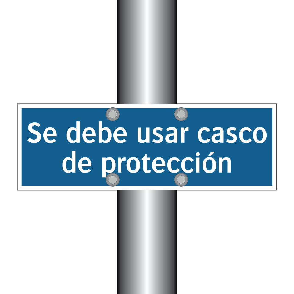 Se debe usar casco de protección