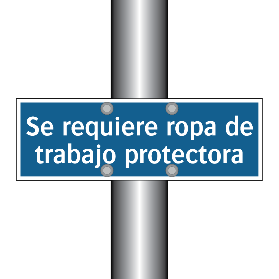 Se requiere ropa de trabajo protectora
