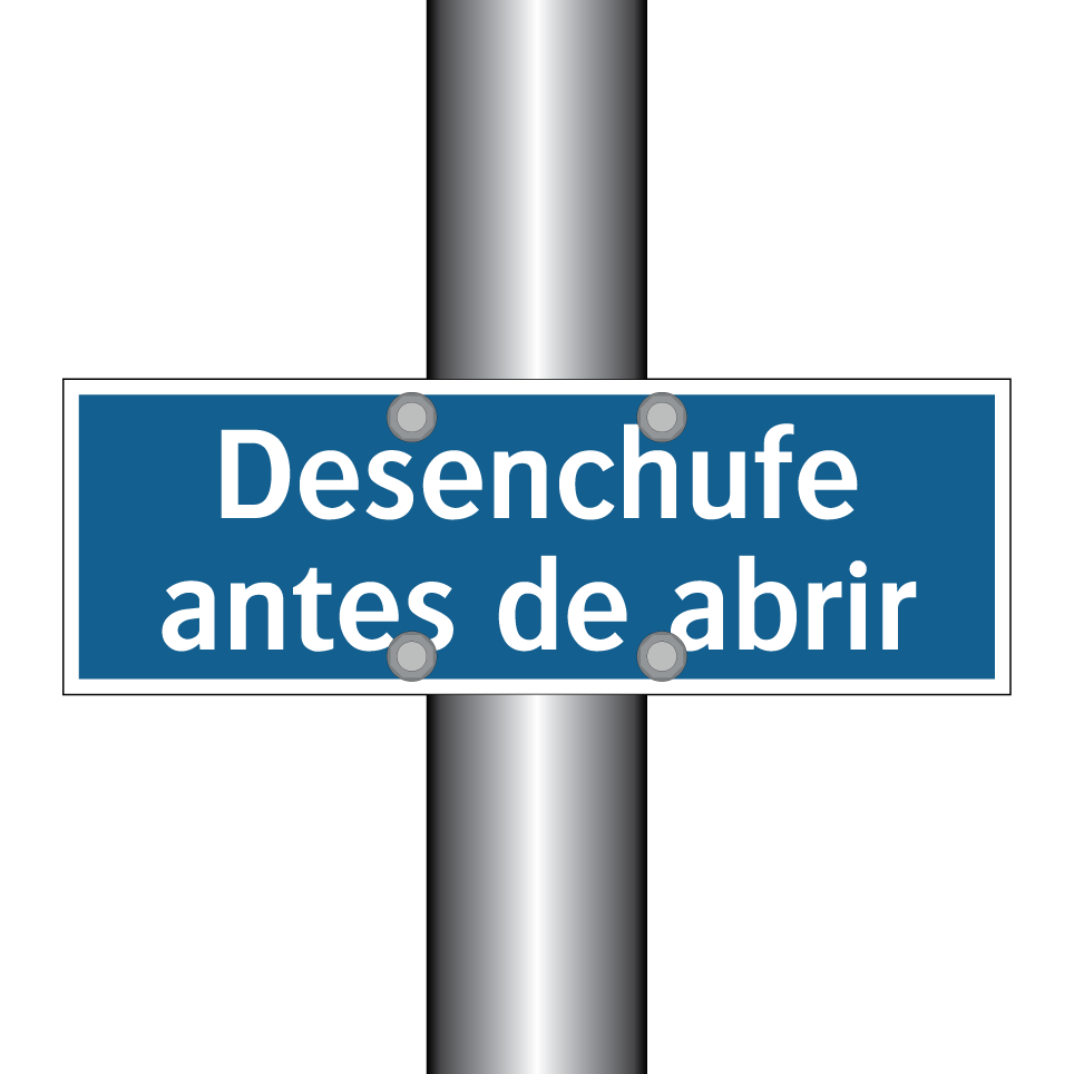 Desenchufe antes de abrir