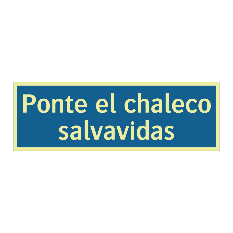 Ponte el chaleco salvavidas