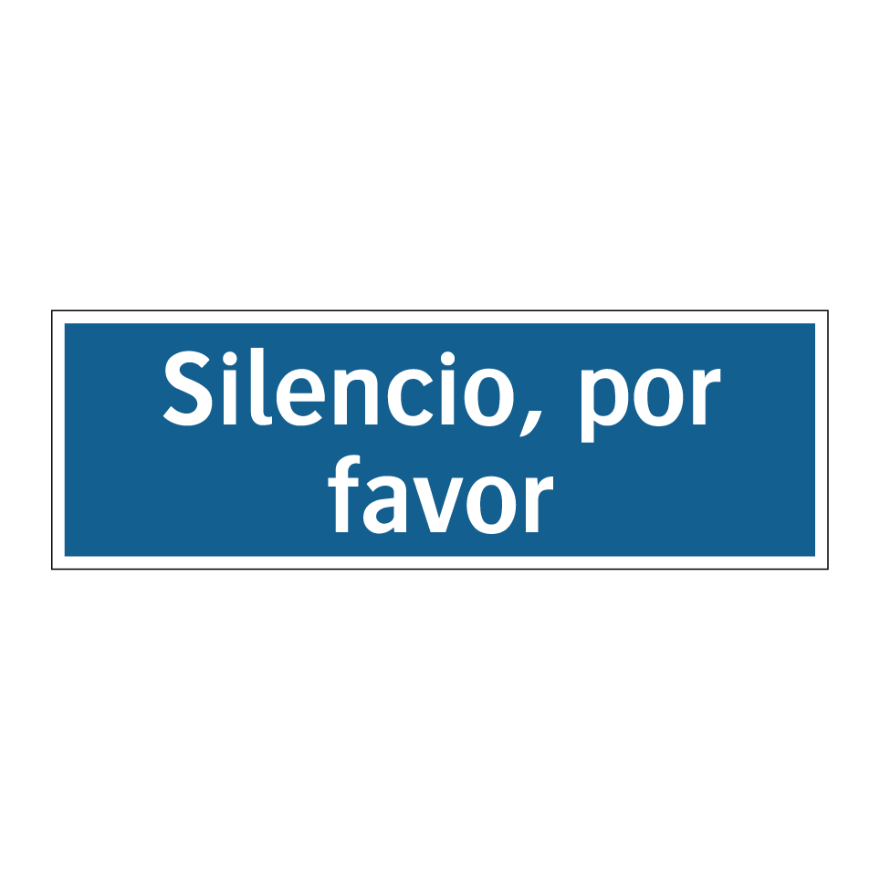 Silencio, por favor