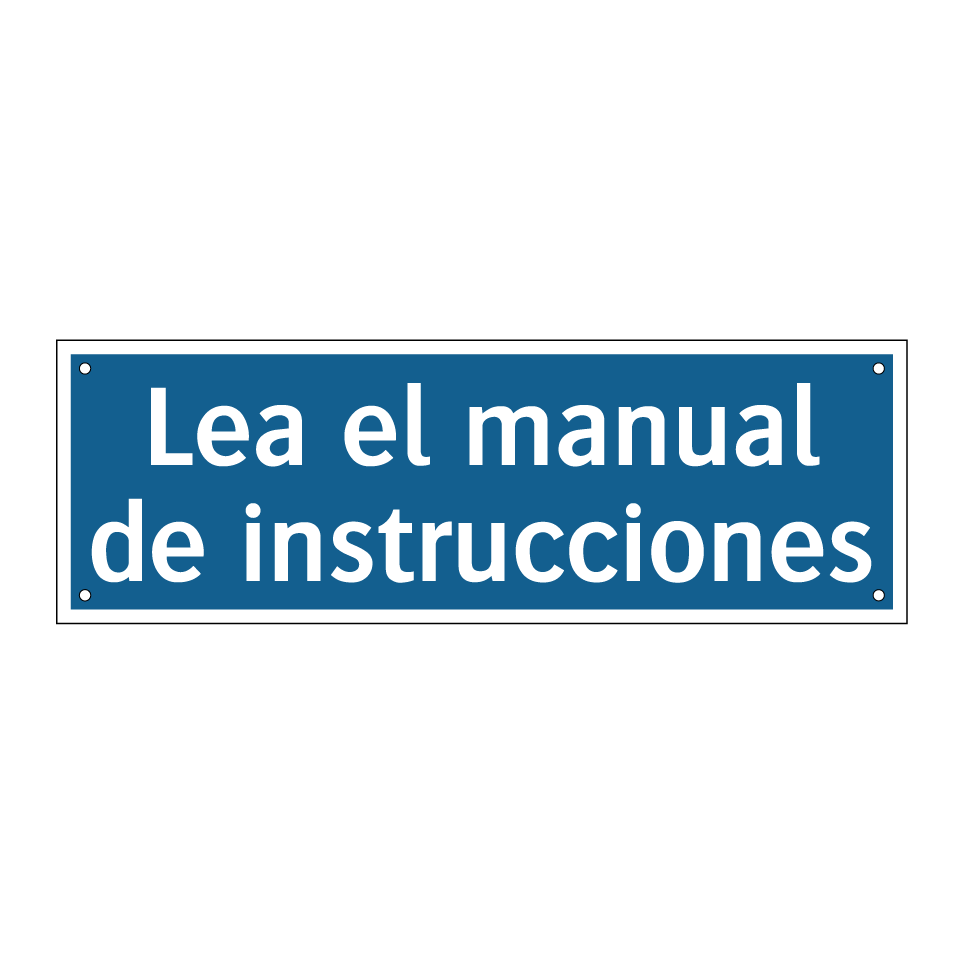 Lea el manual de instrucciones