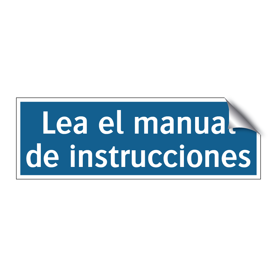Lea el manual de instrucciones