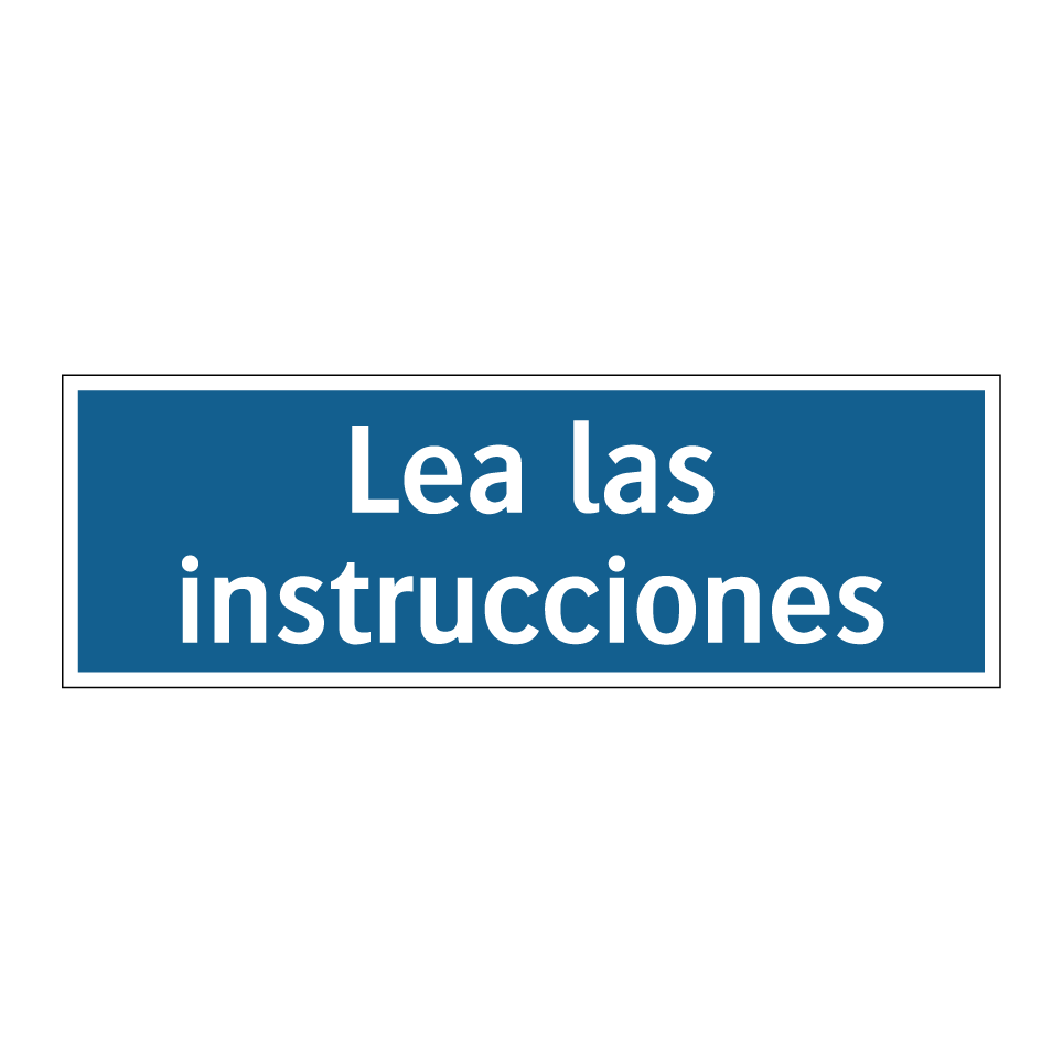 Lea las instrucciones