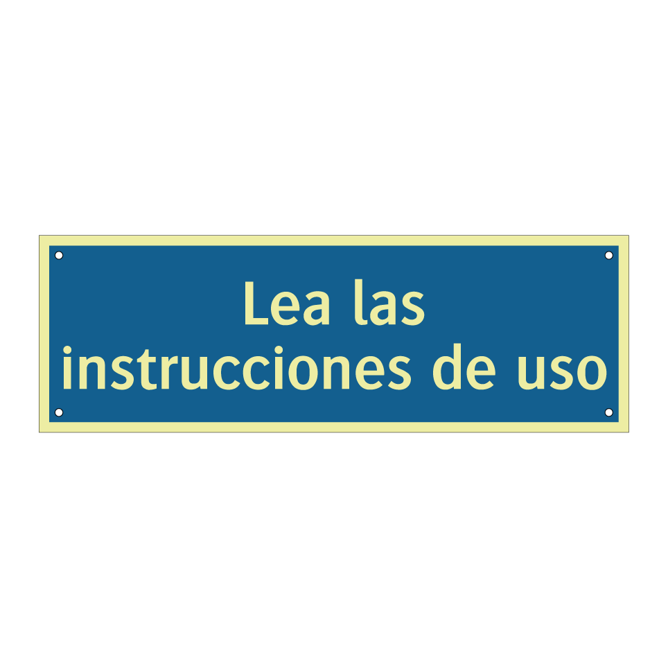 Lea las instrucciones de uso