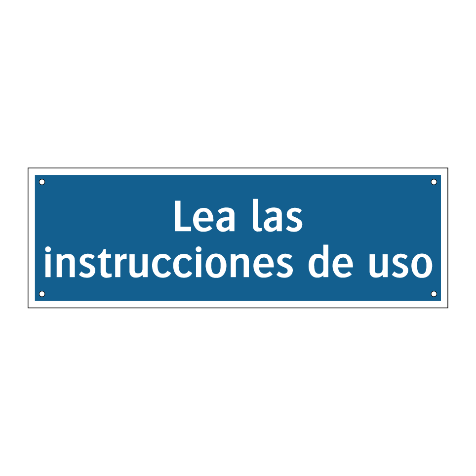Lea las instrucciones de uso