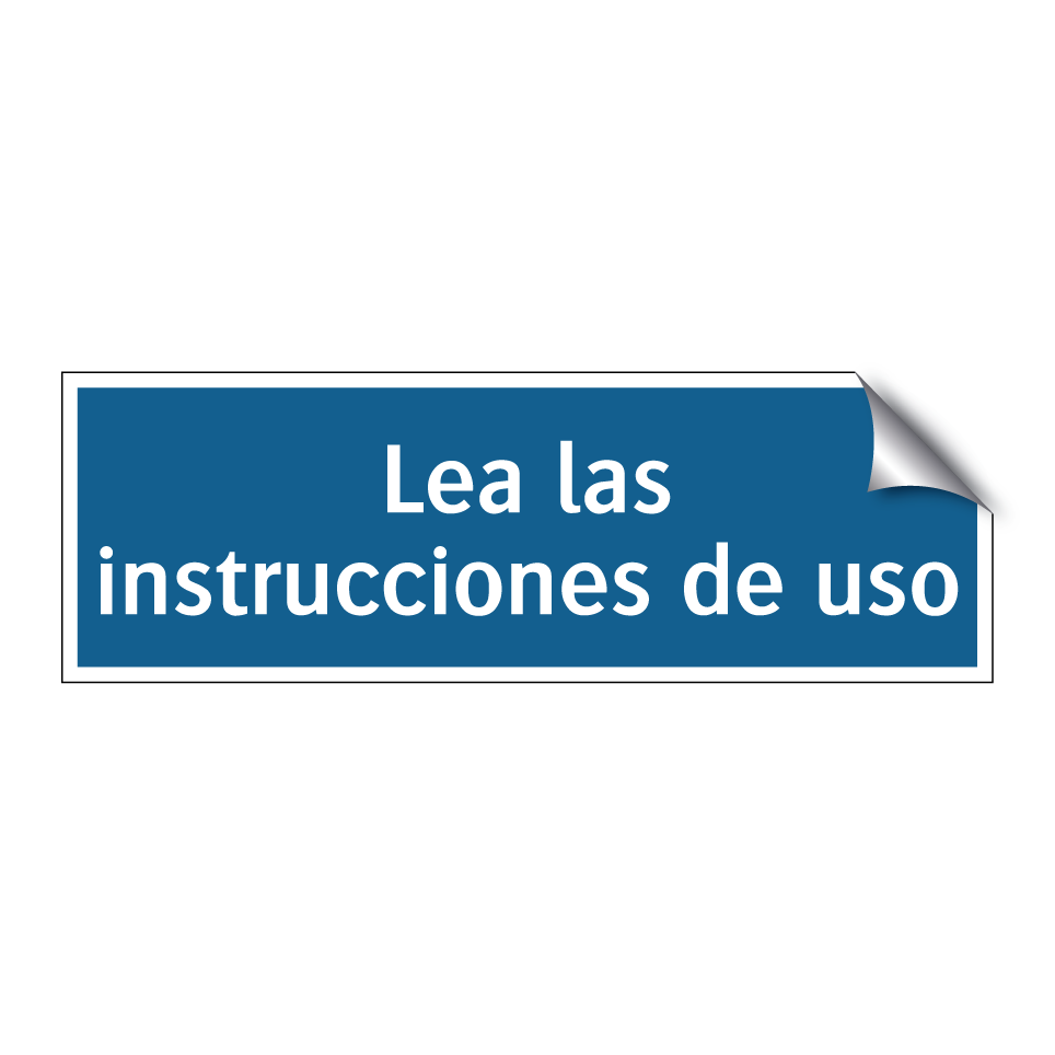 Lea las instrucciones de uso
