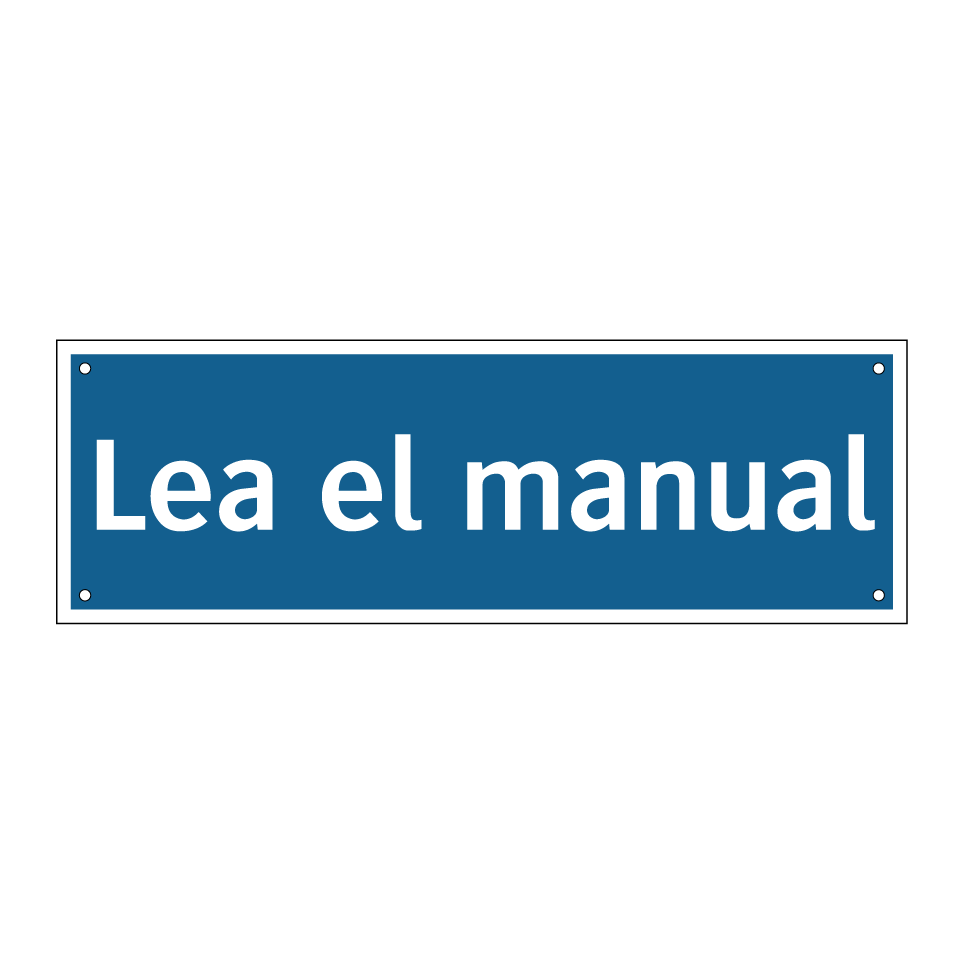 Lea el manual