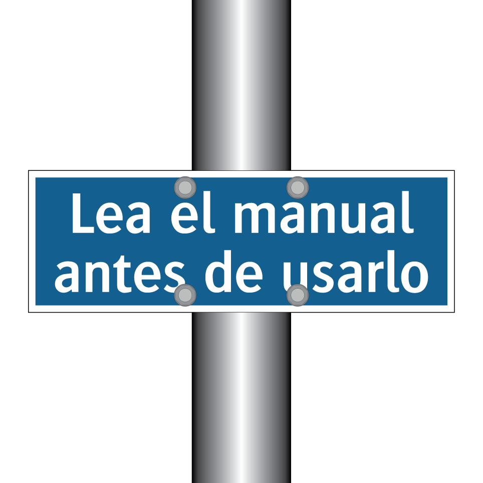 Lea el manual antes de usarlo