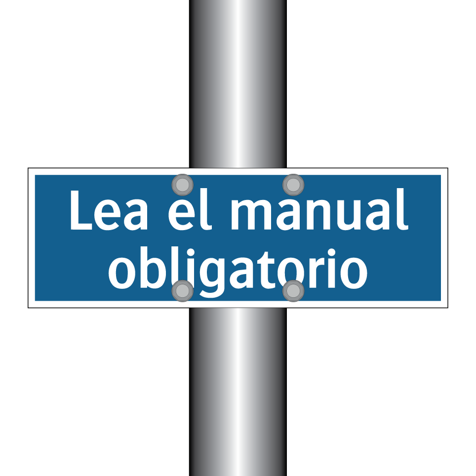 Lea el manual obligatorio