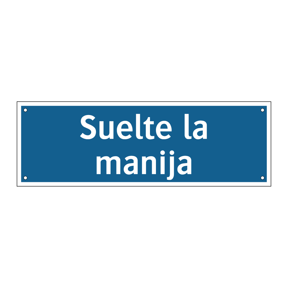 Suelte la manija